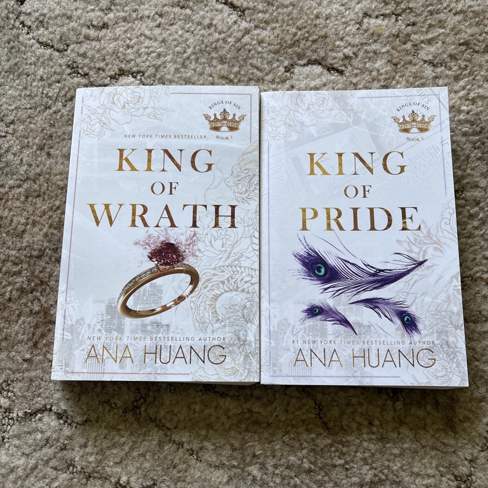 Ana Huang Kings of Sin Series 2 Book Lot King of Wrath King of Pride Paperbacks